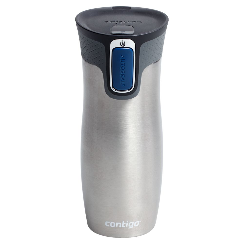 Термостакан Contigo West Loop, вакуумный, стальной цвет / Миниатюра WWW (1000)