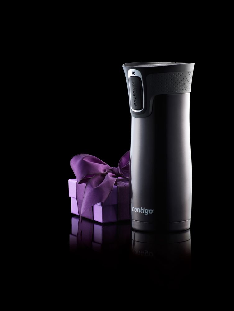 Термостакан Contigo West Loop, вакуумный, матовый черный / Миниатюра WWW (1000)