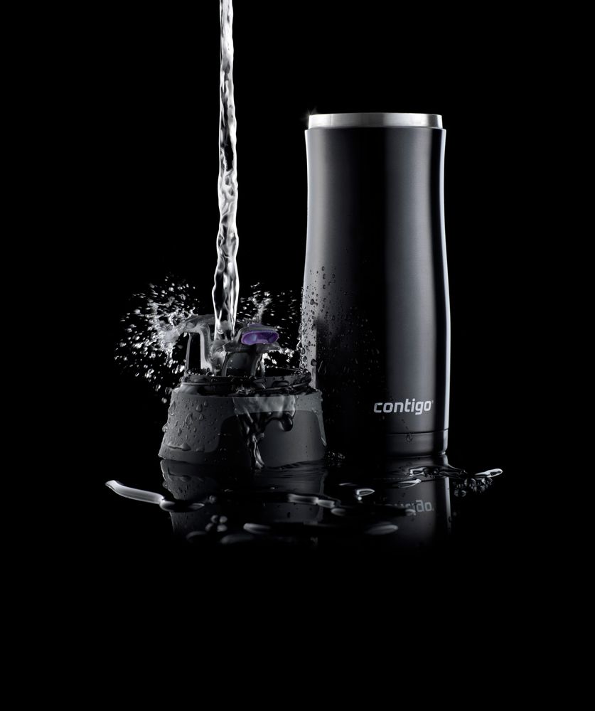 Термостакан Contigo West Loop, вакуумный, матовый черный / Миниатюра WWW (1000)