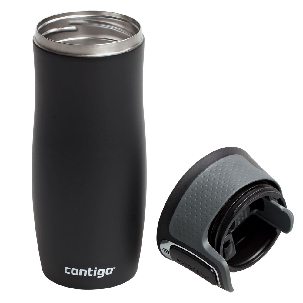 Термостакан Contigo West Loop, вакуумный, матовый черный / Миниатюра WWW (1000)