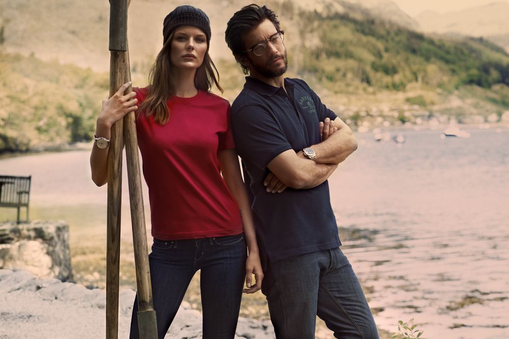 Футболка женская Ladies American T, красная / Миниатюра WWW (1000)