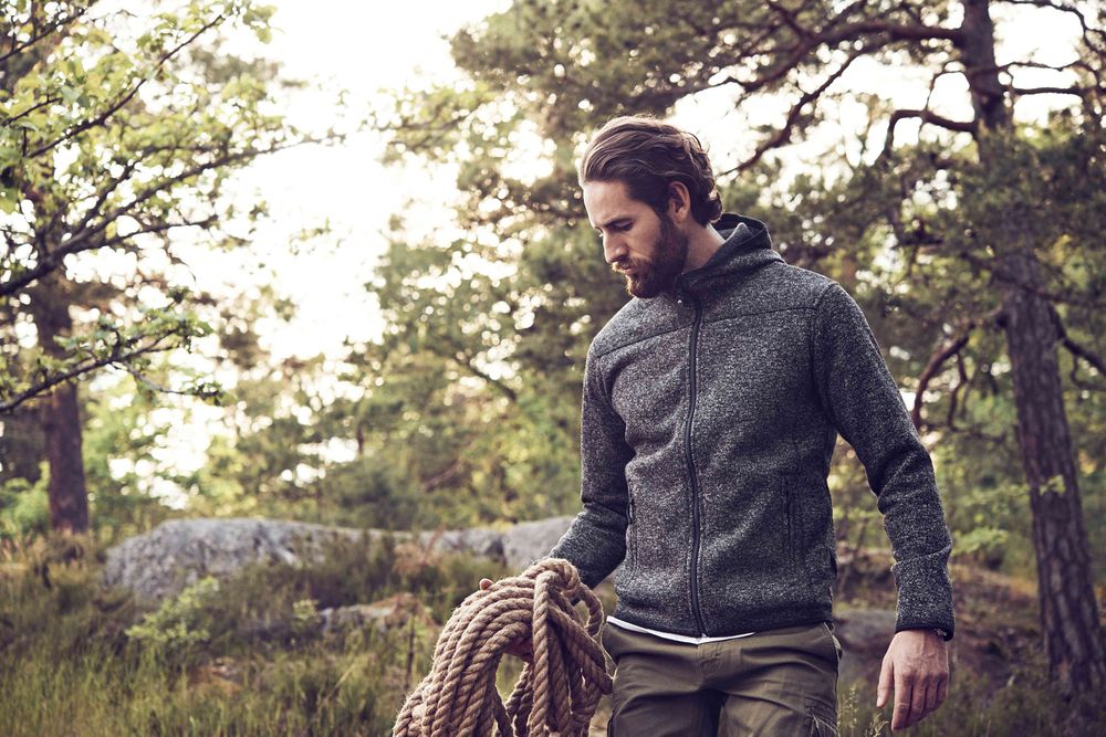 Куртка флисовая мужская Richmond, серый меланж / Миниатюра WWW (1000)