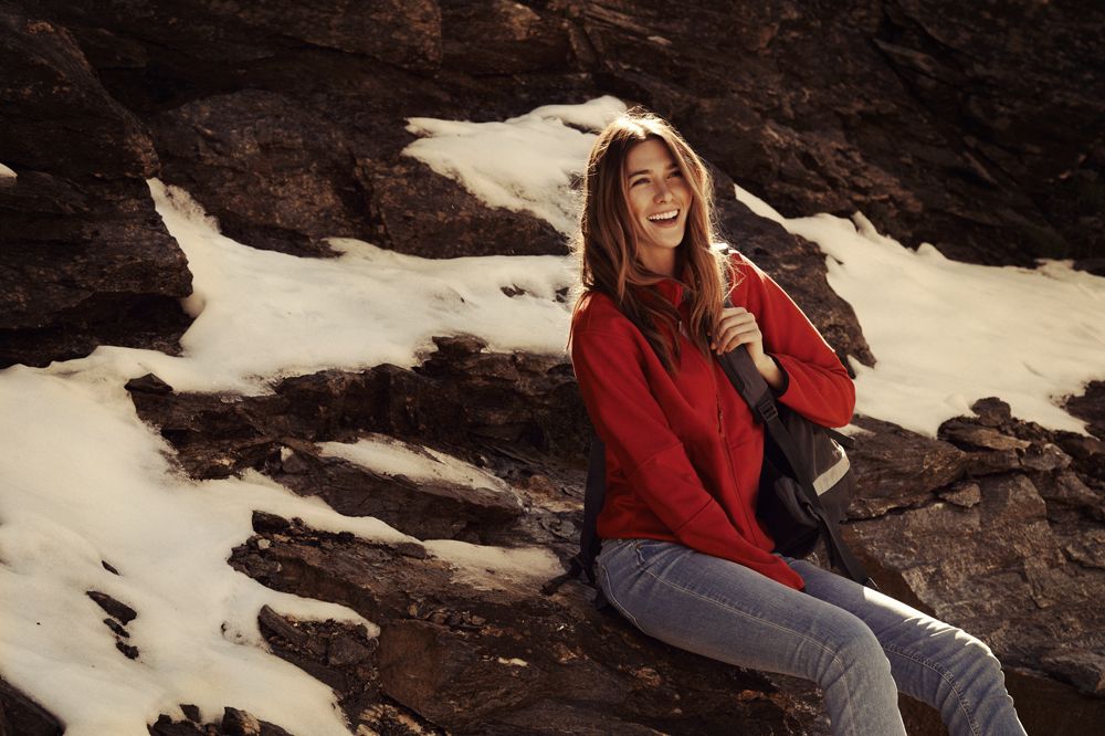 Куртка флисовая женская Sarasota, темно-синяя / Миниатюра WWW (1000)