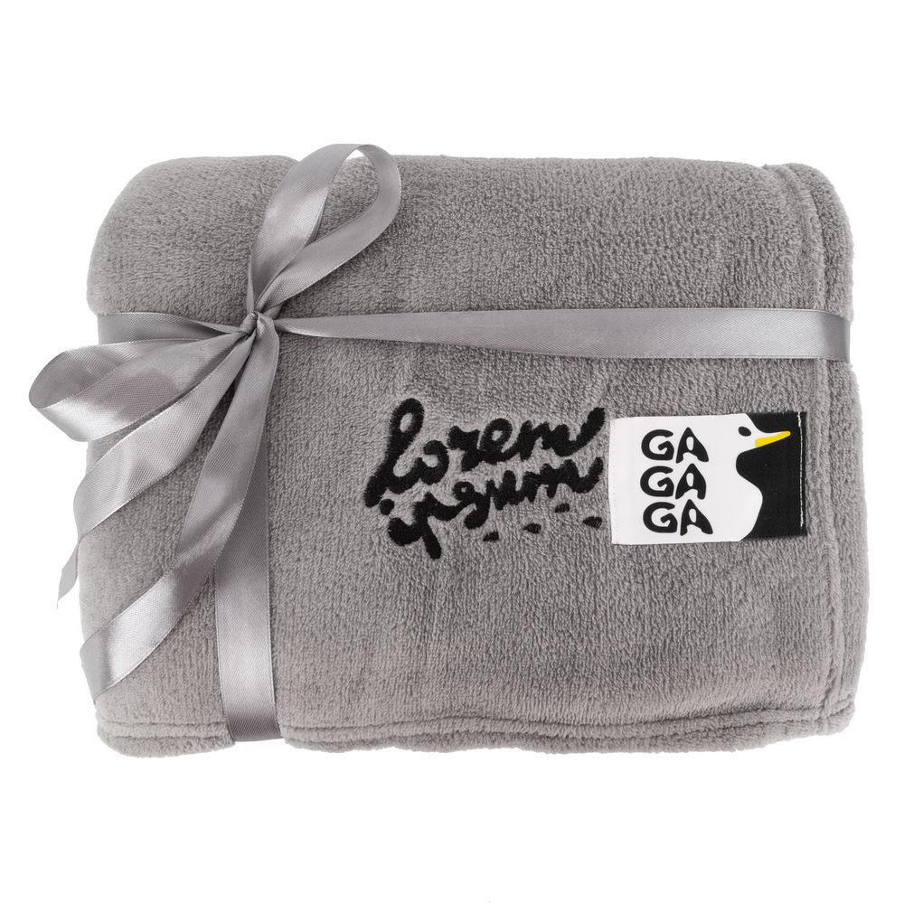 Плед Plush, серый / Миниатюра WWW (1000)