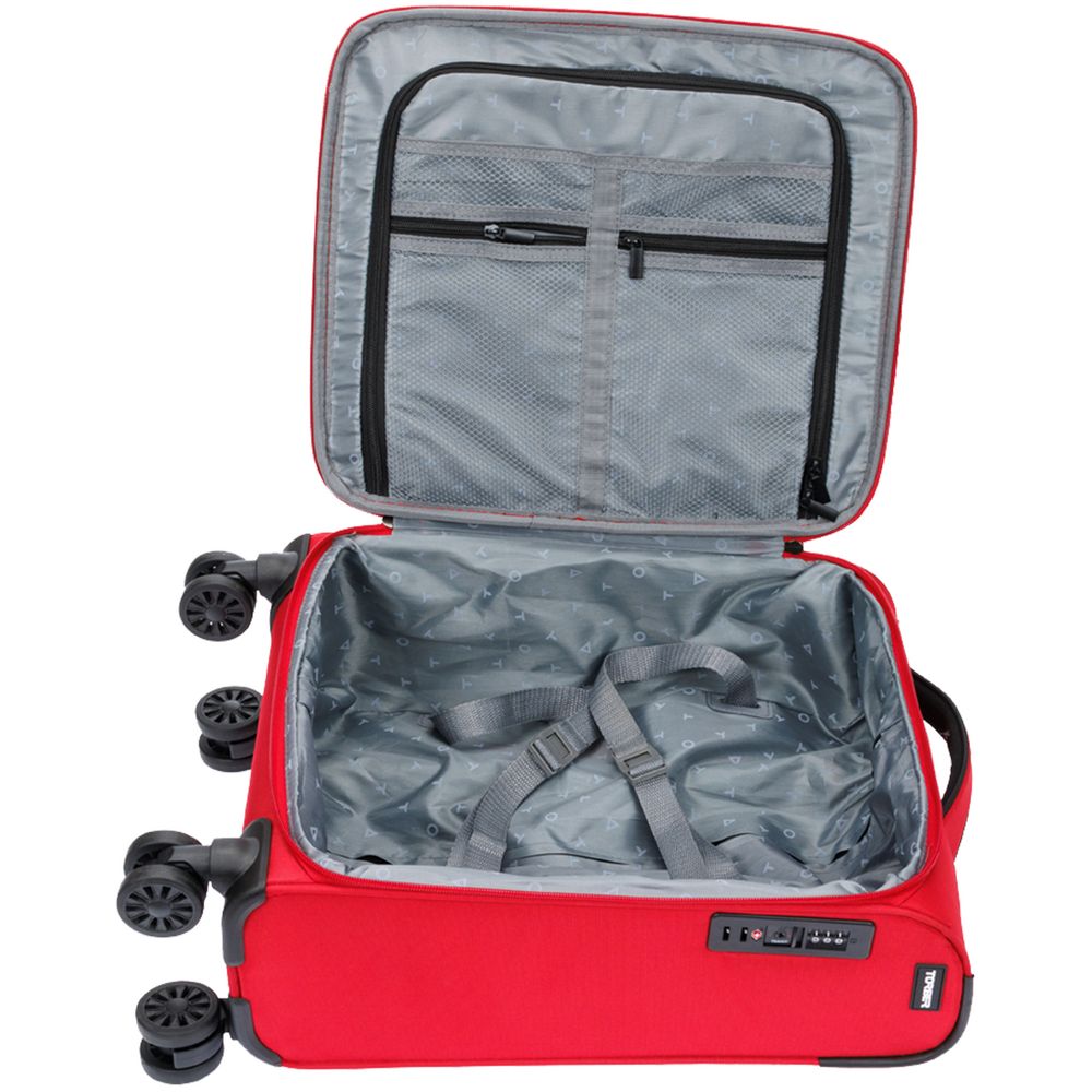 Чемодан Brosno S, красный / Миниатюра WWW (1000)