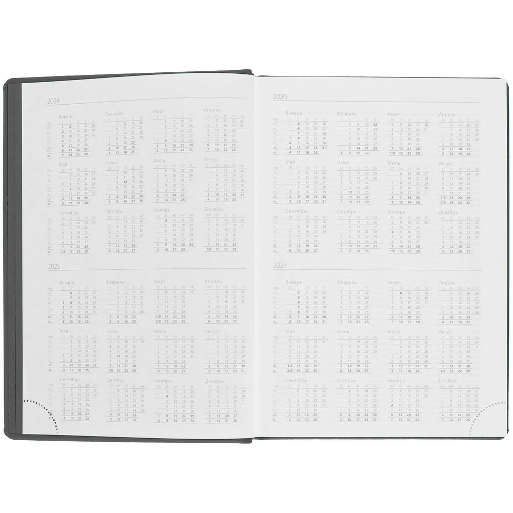 Ежедневник Mobile, недатированный, черно-зеленый / Миниатюра WWW (1000)