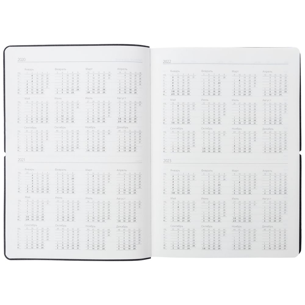 Ежедневник Folks, недатированный, синий / Миниатюра WWW (1000)