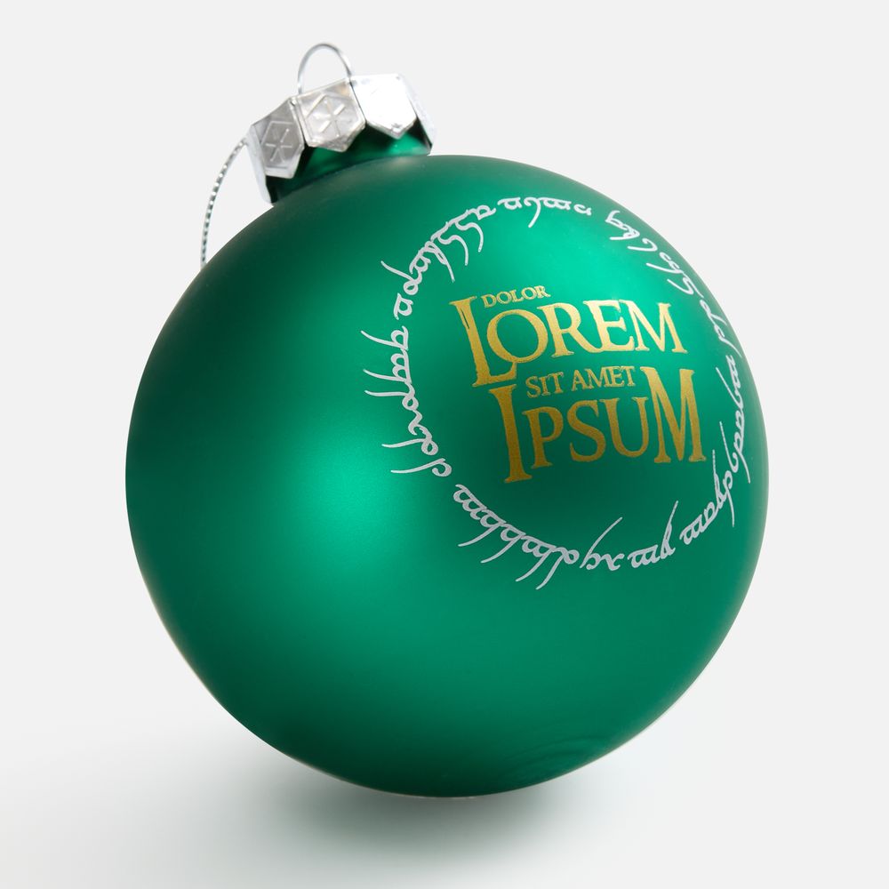 Елочный шар Finery Matt, 10 см, матовый зеленый / Миниатюра WWW (1000)