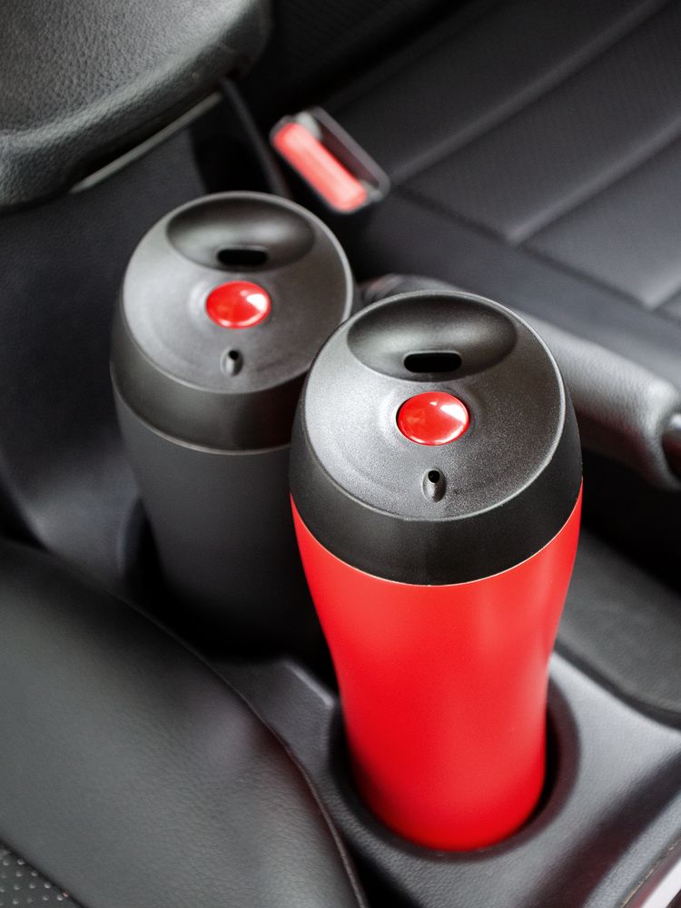 Термостакан Solingen, вакуумный, герметичный, красный / Миниатюра WWW (1000)