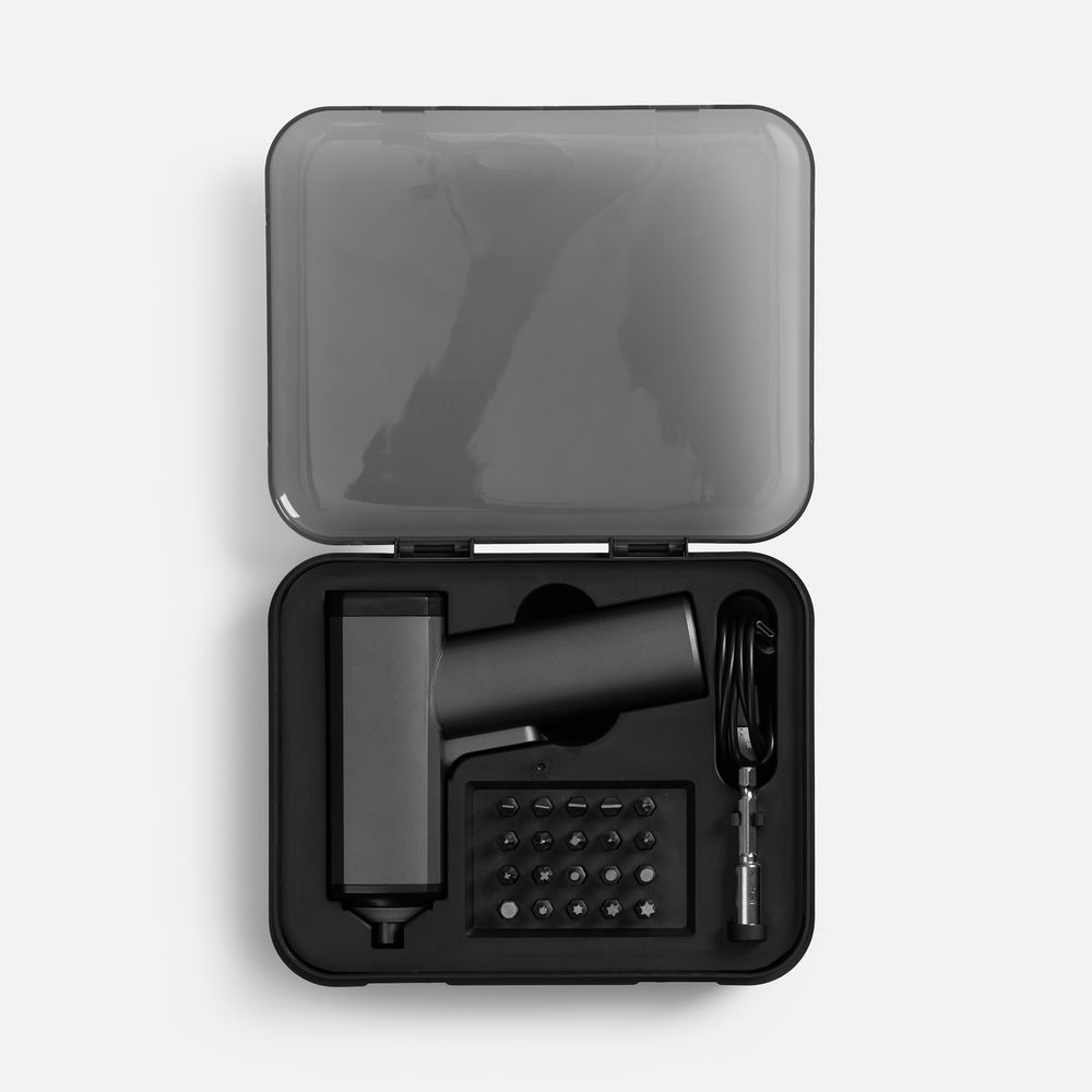 Отвертка аккумуляторная Propeller, черная / Миниатюра WWW (1000)