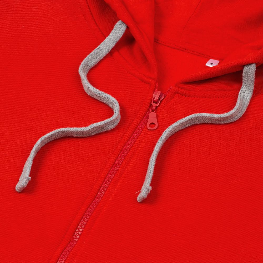 Толстовка на молнии с капюшоном Siverga Heavy, красная (алая) / Миниатюра WWW (1000)