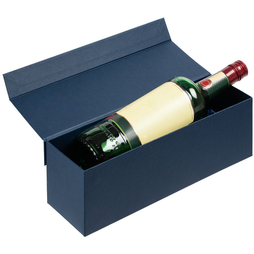 Коробка под бутылку Color Jacket, синяя / Миниатюра WWW (1000)