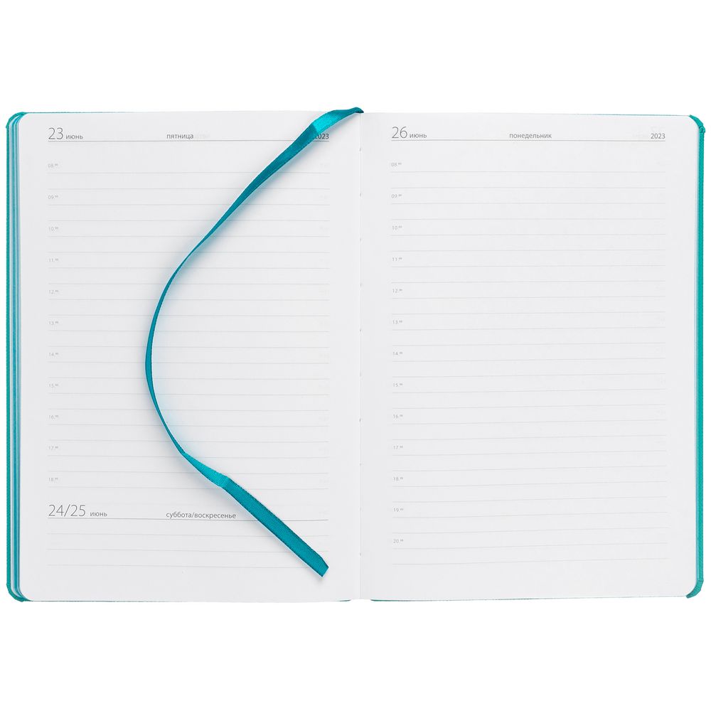 Ежедневник Must, датированный, бирюзовый / Миниатюра WWW (1000)