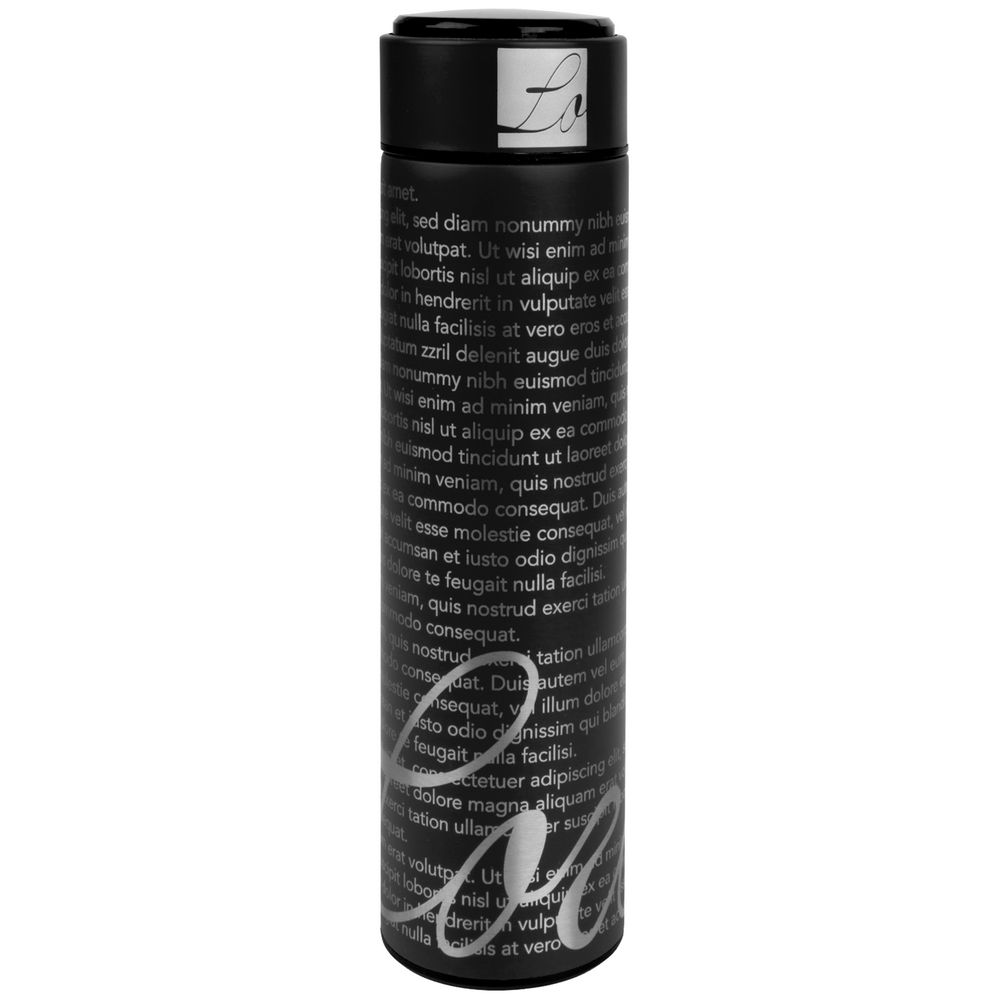 Смарт-бутылка Long Therm, черная / Миниатюра нанесения (1000)