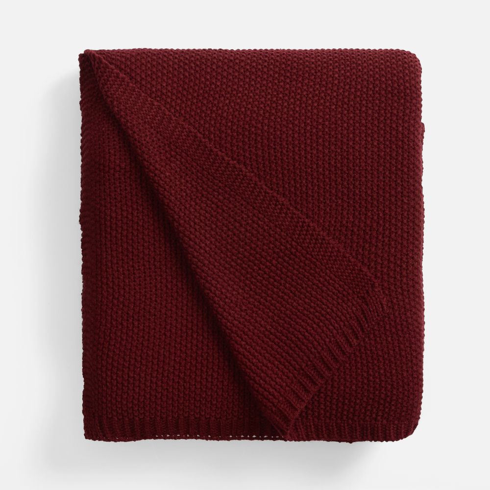 Плед Longview, темно-красный (винный) / Миниатюра WWW (1000)