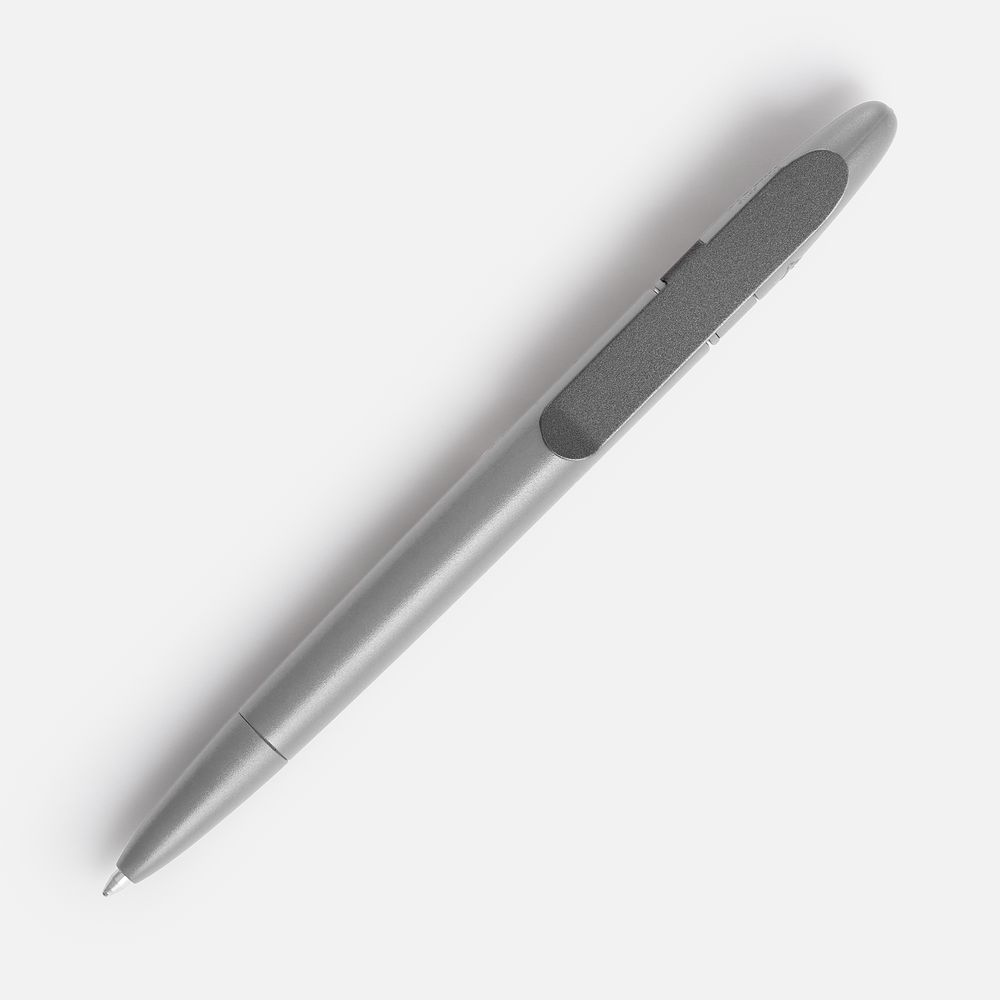 Ручка шариковая Prodir DS5 TSM Metal Clip, серая / Миниатюра WWW (1000)