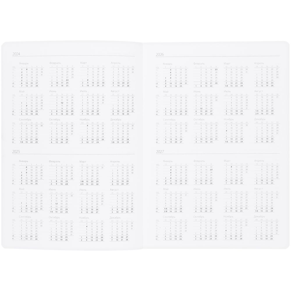 Ежедневник Vale, недатированный, синий / Миниатюра WWW (1000)