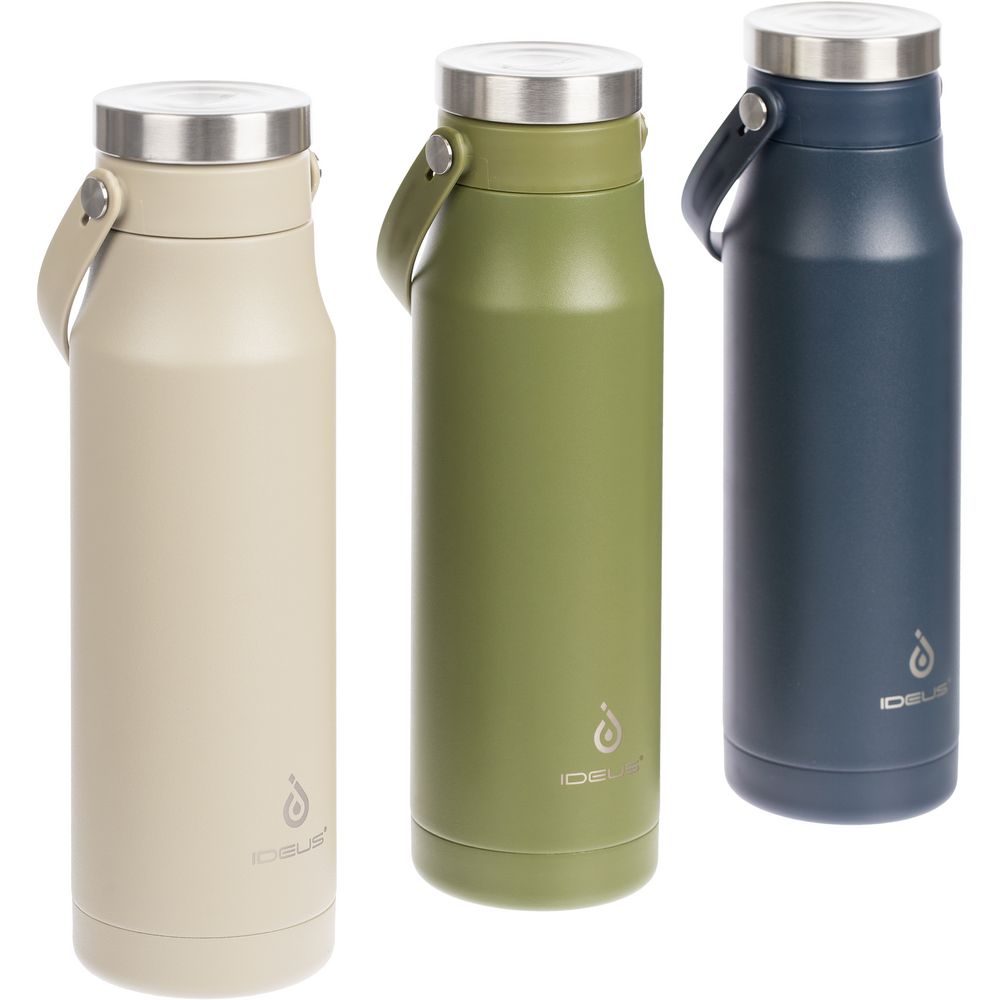 Термобутылка Tateyama, серо-бежевая / Миниатюра WWW (1000)