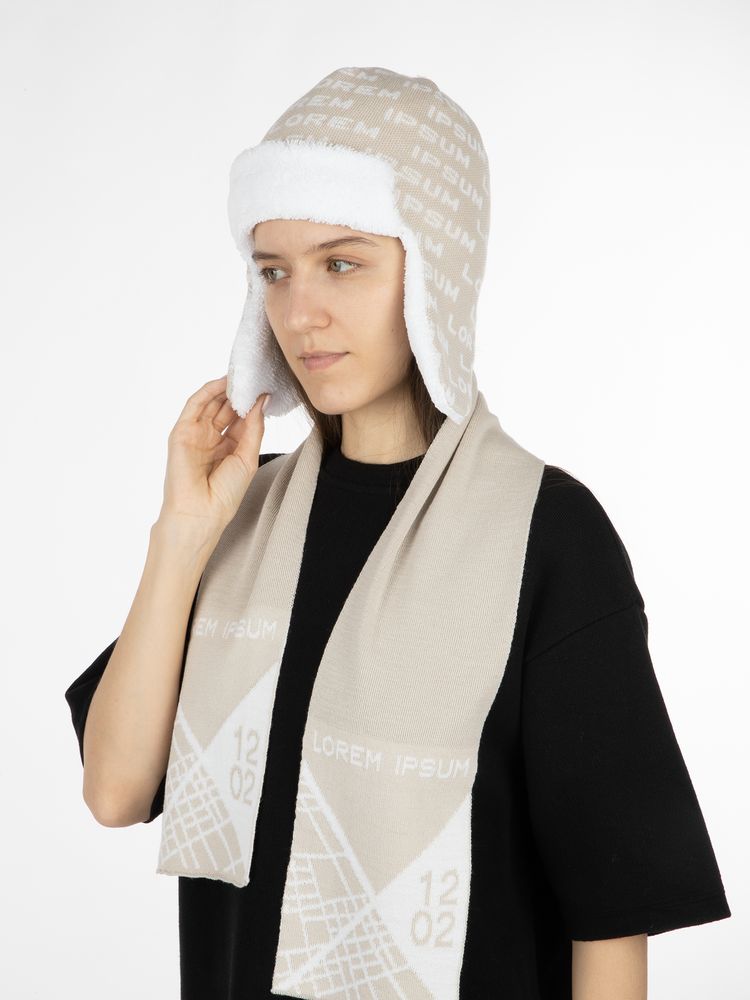 Шарф на заказ Tricksy Rand, M, полушерсть / Миниатюра WWW (1000)