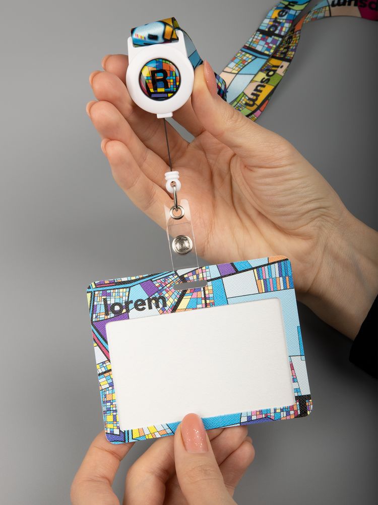 Лента для бейджа с ретрактором TapePrint на заказ / Миниатюра WWW (1000)