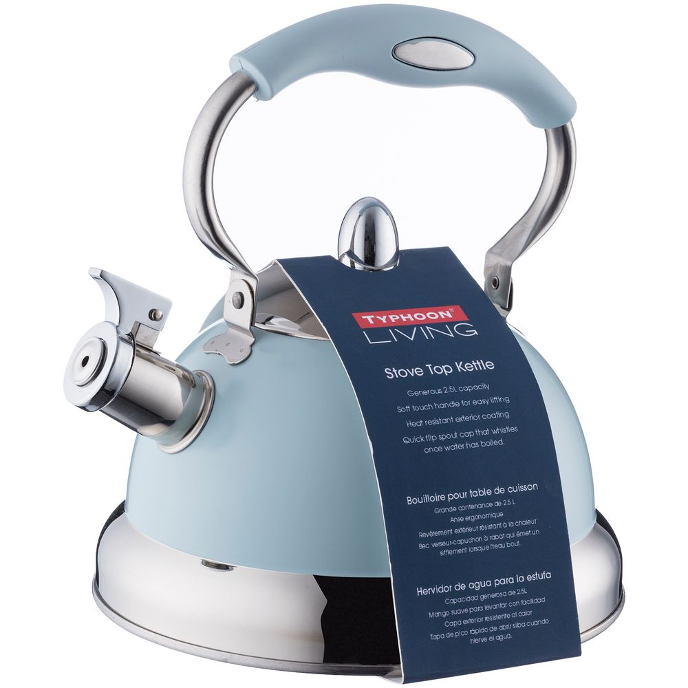 Чайник со свистком Living, голубой / Миниатюра WWW (1000)