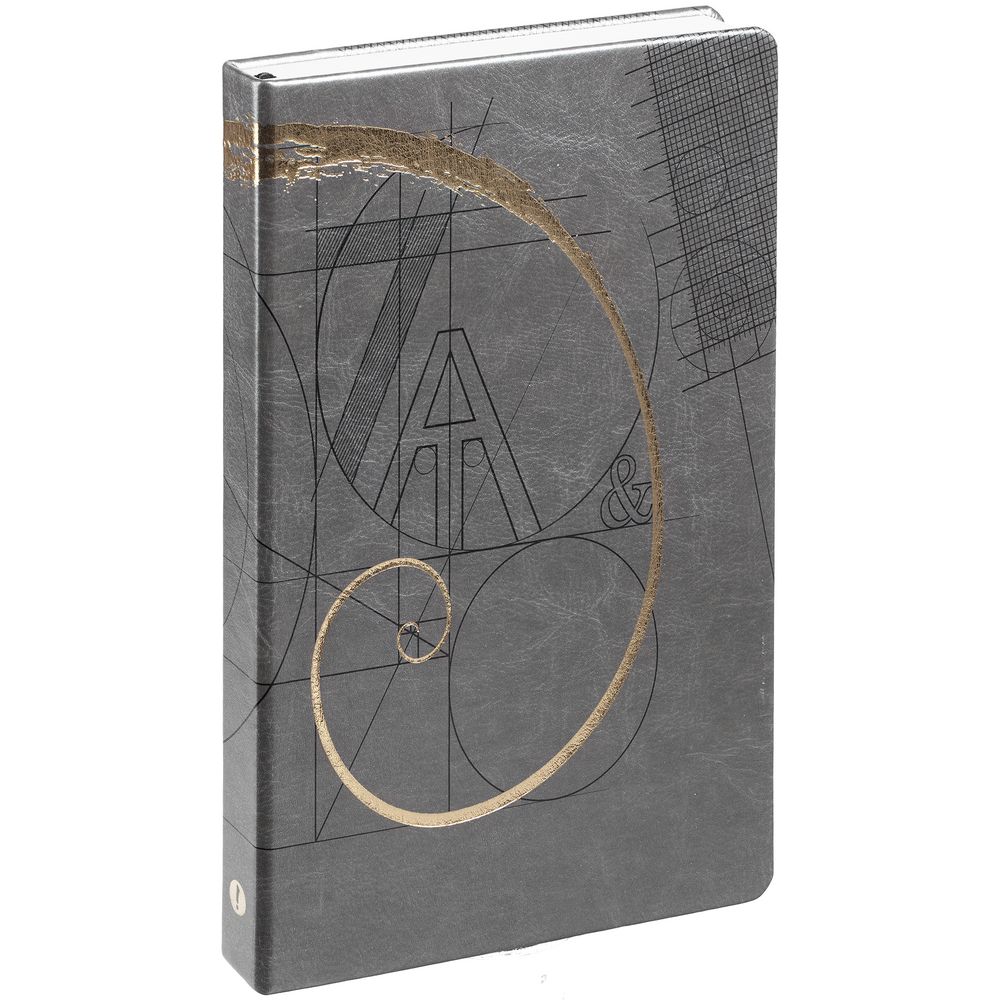 Ежедневник «Буквы-цифры», недатированный, серый / Миниатюра WWW (1000)