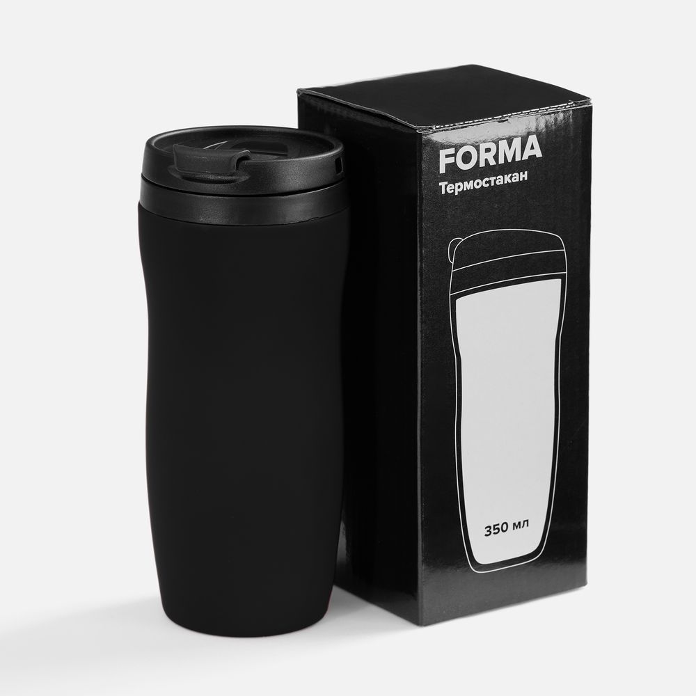 Термостакан Forma, черный / Миниатюра WWW (1000)
