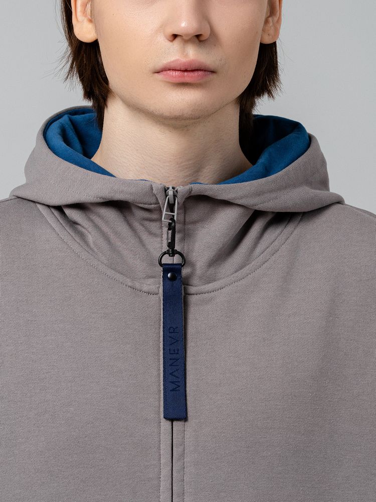 Толстовка унисекс Kosmos 1.0, серая / Миниатюра WWW (1000)