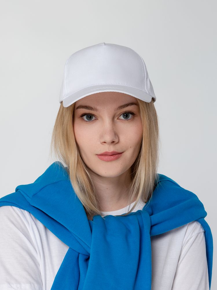 Бейсболка Promo, белая / Миниатюра WWW (1000)