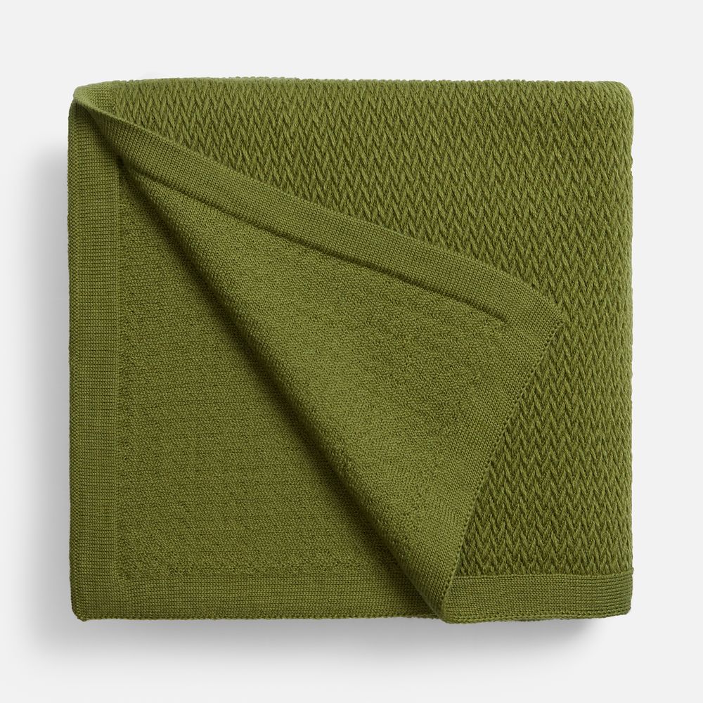 Плед Ornato, зеленый (лавровый) / Миниатюра WWW (1000)