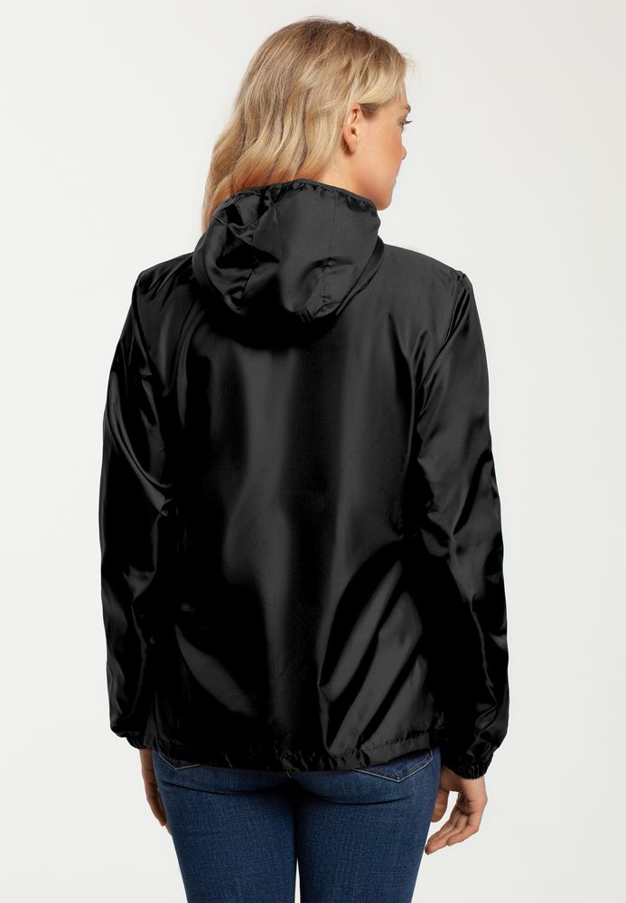 Ветровка женская Fastplant черная / Миниатюра WWW (1000)