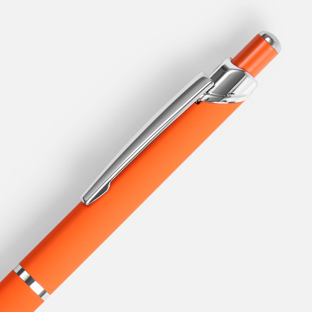 Ручка шариковая Chromos Soft Touch, оранжевая / Миниатюра WWW (1000)