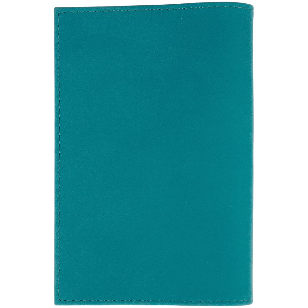 Обложка для паспорта Nubuck, бирюзовая / Миниатюра WWW (1000)
