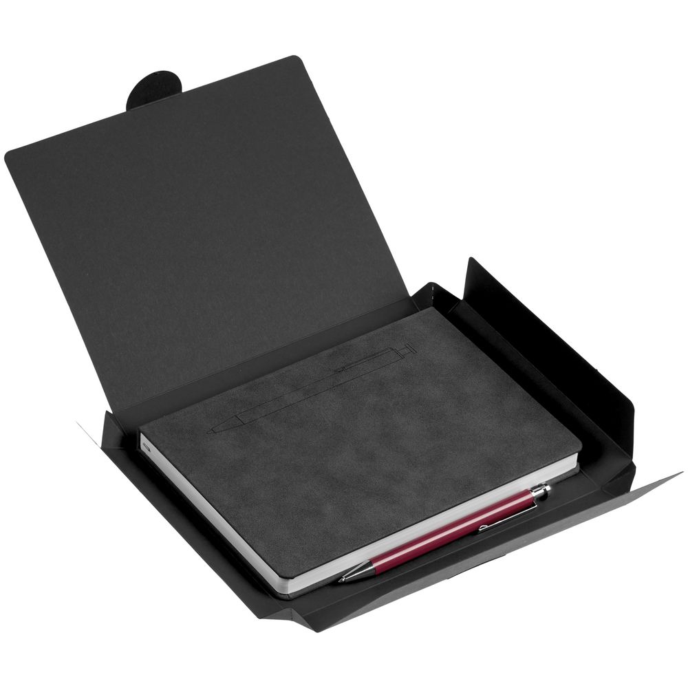 Набор Magnet с ежедневником, серый с розовым / Миниатюра WWW (1000)