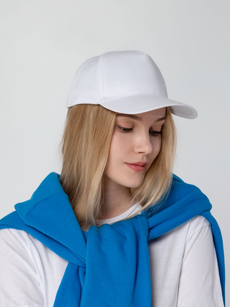 Бейсболка Promo, белая / Миниатюра WWW (1000)