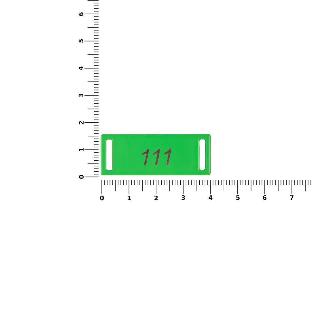 Шильдик металлический Kova, зеленый неон / Миниатюра WWW (1000)