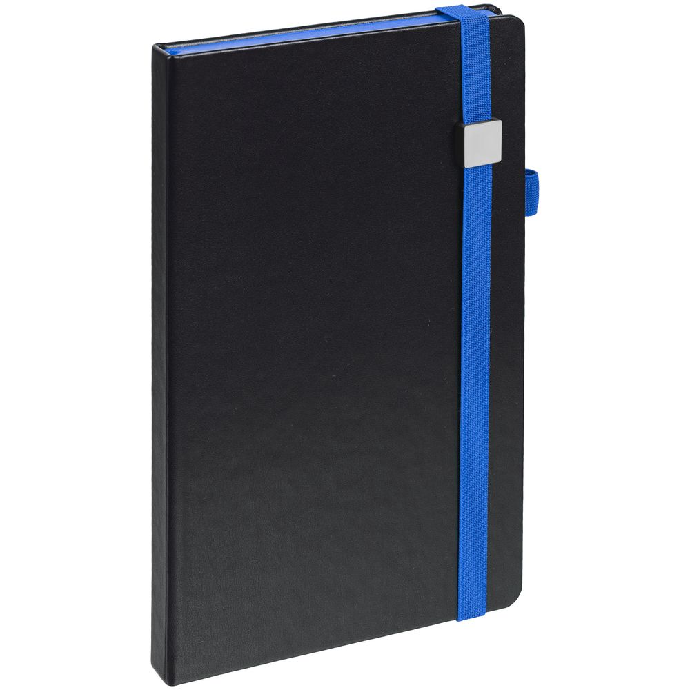 Ежедневник Ton Metal, недатированный, черный с синим / Миниатюра WWW (1000)