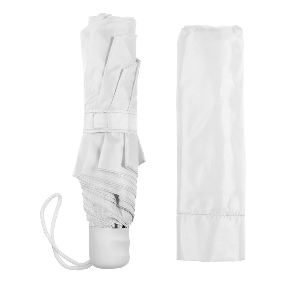 Зонт складной Basic, белый / Миниатюра WWW (1000)