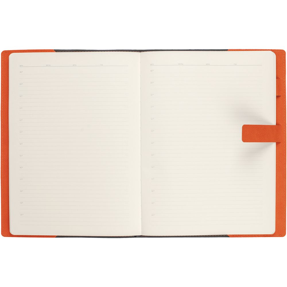 Ежедневник в суперобложке Brave Book, недатированный, оранжевый / Миниатюра WWW (1000)