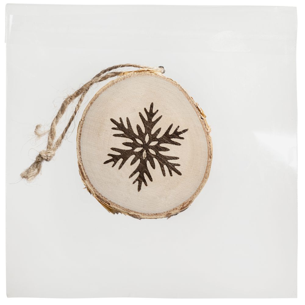 Подвеска Logger, малая, со снежинкой / Миниатюра WWW (1000)