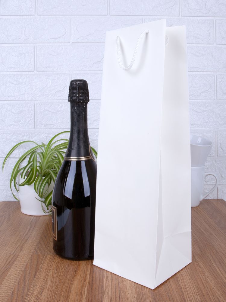 Пакет под бутылку Vindemia, белый / Миниатюра WWW (1000)