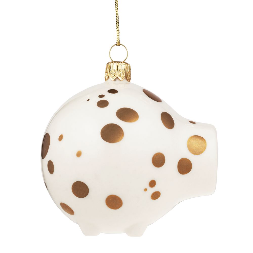 Фарфоровая елочная игрушка My Spheric Pig / Миниатюра WWW (1000)