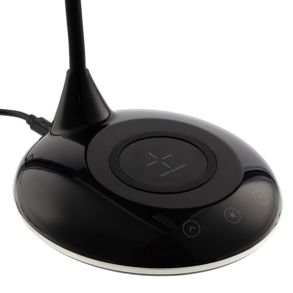 Лампа с беспроводной зарядкой Bright Helper, черная / Миниатюра WWW (1000)