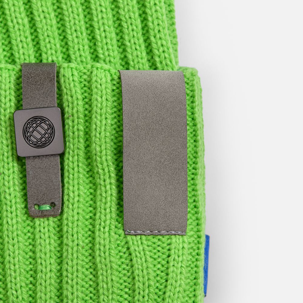 Лейбл кожаный Gimel, S, серый / Миниатюра нанесения (1000)