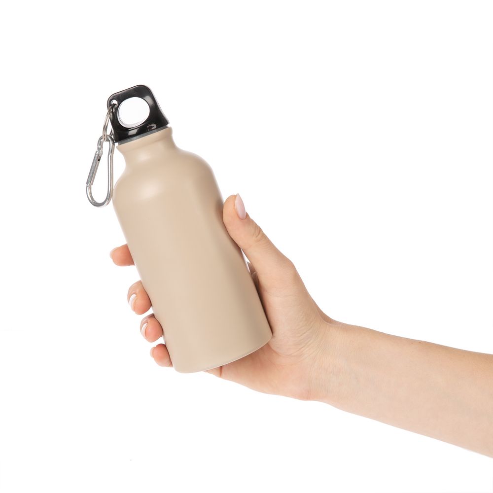 Бутылка для воды Funrun 400, светло-бежевая / Миниатюра WWW (1000)