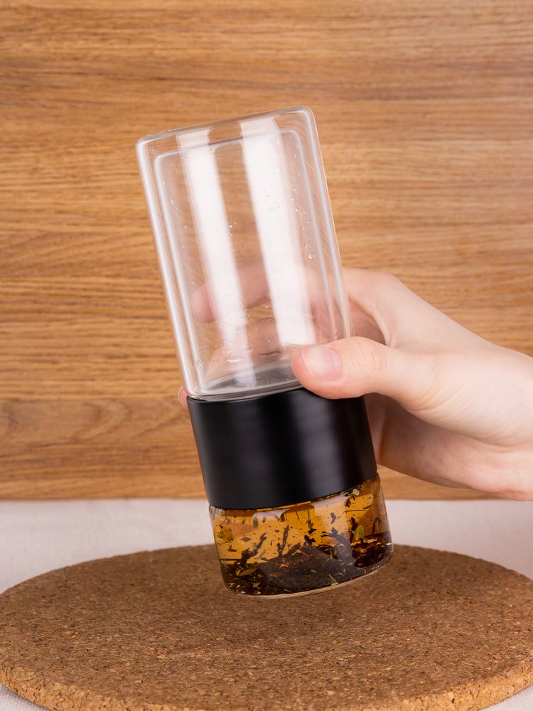 Бутылка для заваривания Cultivar, черная / Миниатюра имиджевого (1000)