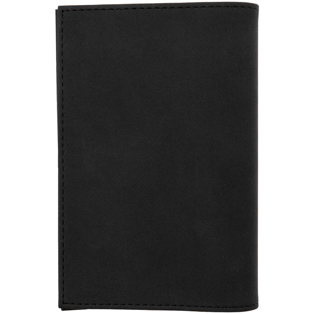 Обложка для паспорта Nubuk, черная / Миниатюра WWW (1000)