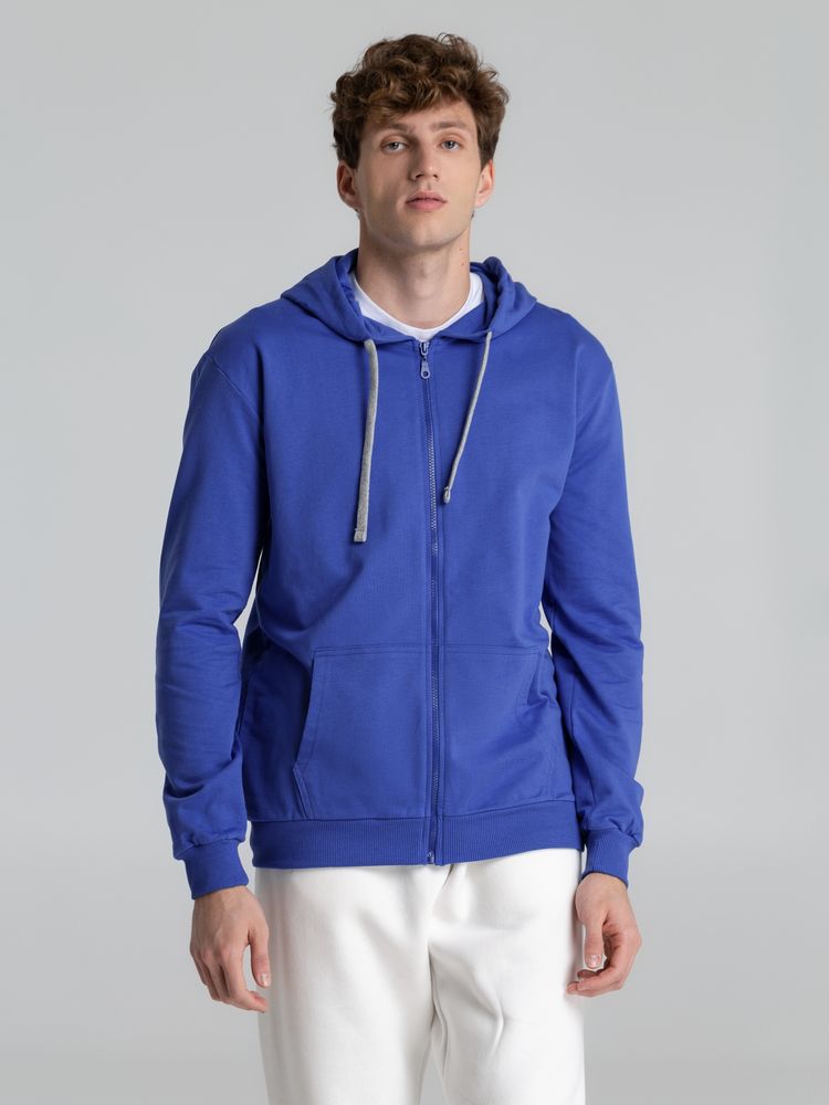 Толстовка с капюшоном на молнии Unit Siverga, ярко-синяя / Миниатюра WWW (1000)