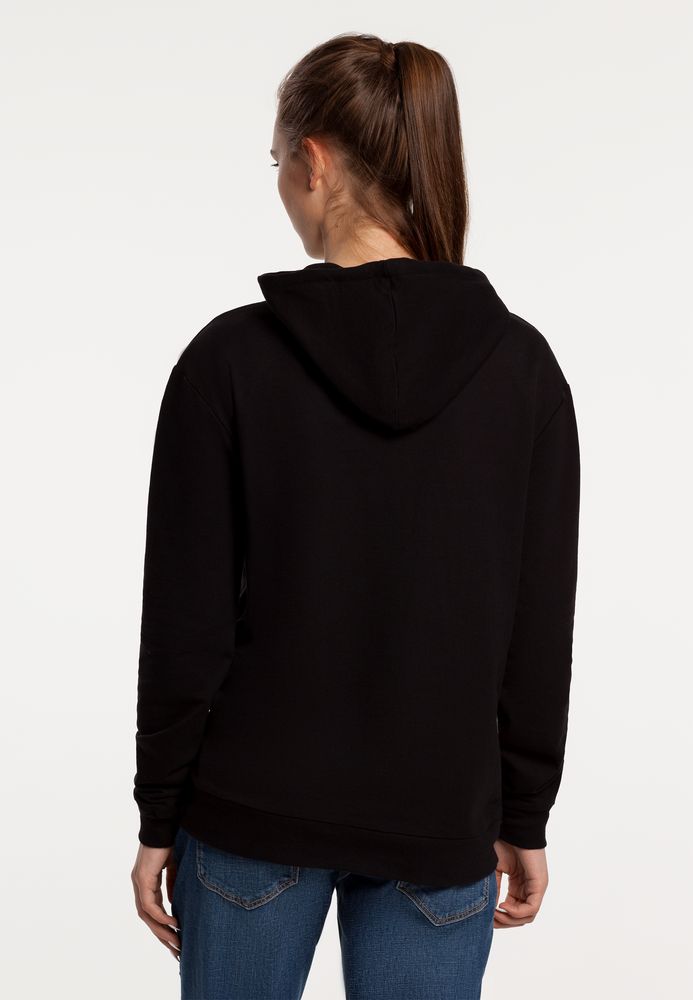 Толстовка с капюшоном «Леон», черная / Миниатюра WWW (1000)