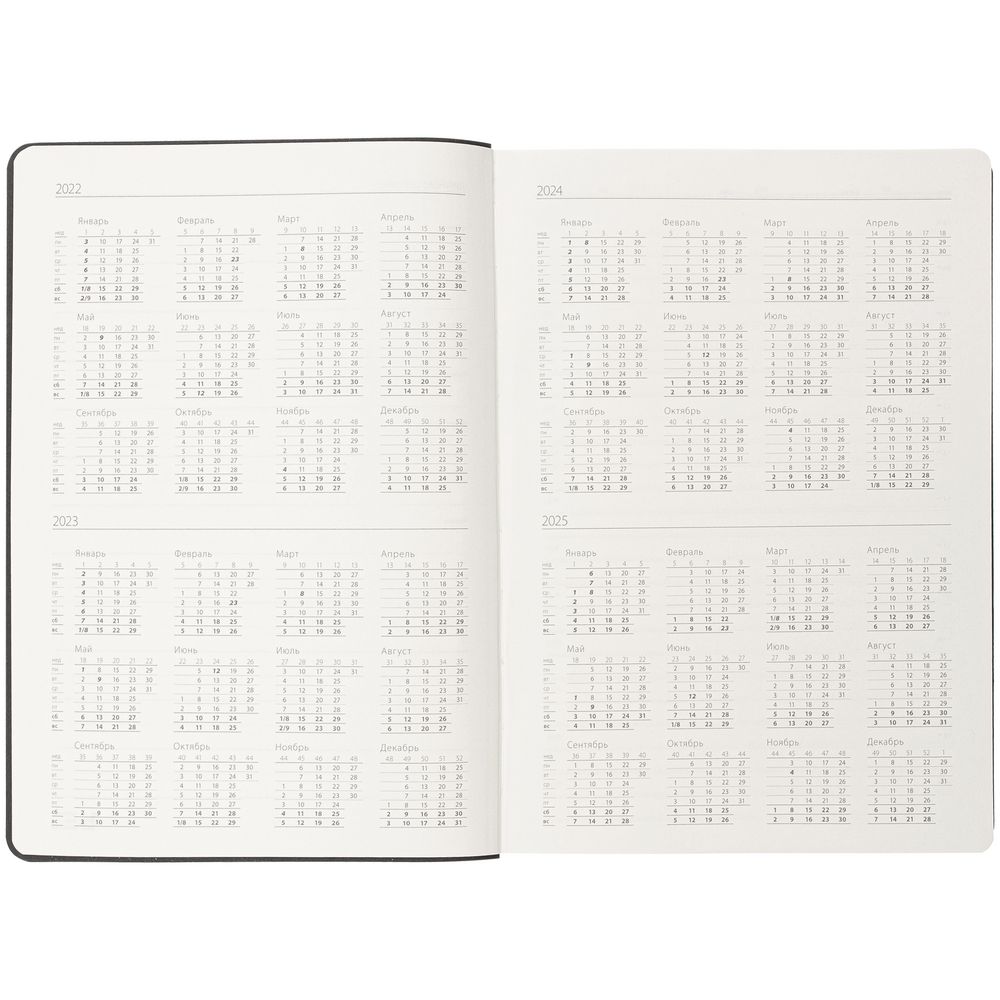 Ежедневник Flex Shall, недатированный, темно-синий / Миниатюра WWW (1000)